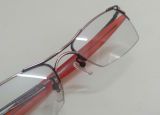  Gọng kính nữ titanium nửa viền màu phớt hồng Leonard (Made in Japan)(Mới chưa sử dụng). 