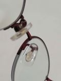  Gọng kính titanium dáng nửa viền màu nâu sắc tím Rudolph Valentino (RV-1032A). 