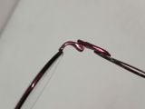  Gọng kính titanium dáng nửa viền màu nâu sắc tím Rudolph Valentino (RV-1032A). 