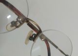  Gọng kính khoan ba mảnh màu đồng xưa Alain Cazalis (Thương hiệu Pháp)(Sx tại Nhật). 