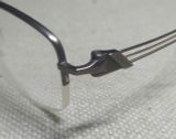  Gọng kính nửa viền titanium cao cấp màu nâu hun khói thương hiệu nổi tiếng Charmant Line Art (Made in Japan) 