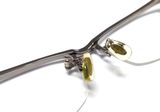  Gọng kính titanium dáng nửa viền màu bạch kim càng mầu đỏ tía Owndays (KM1136T-8A C1) 