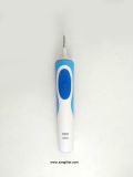  Bàn chải đánh răng điện màu xanh phối màu trắng Braun dạng sạc (Made in Germany). 