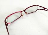  Gọng kính titanium nữ màu đỏ tía hun khói Anare Kim (Thương hiệu Hàn Quốc). 