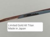  Gọng kính titanium mạ vàng màu vàng tây nhẹ Massimo (Made in Japan). 