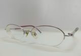  Gọng kính nửa viền titanium màu phớt hồng Agnes B thương hiệu Pháp. 