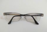  Gọng kính titanium màu đen nửa viền W-Action (Made in Sabae Japan). 