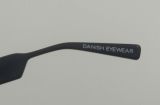  Gọng kính nửa viền màu đen Danish Eyewear (thương hiệu Đan Mạch)(mới chưa sử dụng). 
