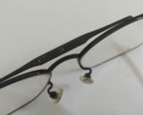  Gọng kính titanium nam giới hai cầu màu đen M Flip có kèm tròng kính râm gắn nam châm 