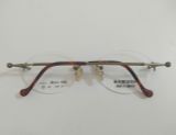  Gọng kính khoan ba mảnh màu đồng xưa Alain Cazalis (Thương hiệu Pháp)(Sx tại Nhật). 