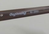  Gọng kính nam giới nửa viền titanium mạ vàng thật Beginning thương hiệu Nhật Bản (Made in Japan) 
