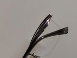  Gọng kính nửa viền làm thủ công titanium mầu hun khói Flusmix (Hand made in Japan). 