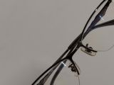  Gọng kính nửa viền làm thủ công titanium mầu hun khói Flusmix (Hand made in Japan). 