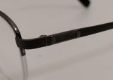  Gọng kính nam giới nửa viền titanium màu ghi thương hiệu ComoFerro nội địa Nhật Bản 