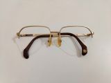  Gọng kính titanium nửa viền màu vàng tây thương hiệu Titanos nổi tiếng Nhật Bản. 