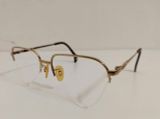  Gọng kính titanium nửa viền màu vàng tây thương hiệu Titanos nổi tiếng Nhật Bản. 