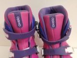  Giày patin màu hồng cánh sen OXELO size 28 co giãn đến 30 (Decalthon thương hiệu của Pháp). 