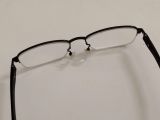  Gọng kính nam giới titanium dáng nửa viền màu đen EC (Made in Japan) 
