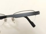  Gọng kính nam giới titanium dáng nửa viền màu đen EC (Made in Japan) 