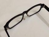  Gọng kính màu đen dáng vuông wellington thương hiệu Russ-K (Nhật Bản). 