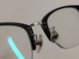  Gọng kính dáng nửa viền màu đen thương hiệu Jins Nhật Bản.  (Độ mới cao). 