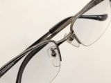  Gọng kính nam giới titanium dáng nửa viền màu hun khói thương hiệu Technos (Made in Japan) 