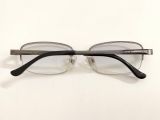  Gọng kính nam giới titanium dáng nửa viền màu hun khói thương hiệu Technos (Made in Japan) 