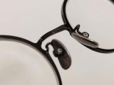  Gọng kính tròn titanium màu đen viền màu bạch kim thương hiệu Talor With Respect (Made in Japan) 