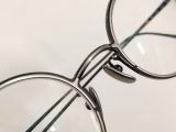  Gọng kính tròn titanium màu đen viền màu bạch kim thương hiệu Talor With Respect (Made in Japan) 