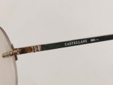  Gọng kính 3 mảnh màu vàng tây thương hiệu Castellani Milano của Italia 