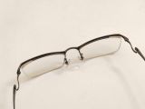  Gọng kính dáng nửa viền titanium màu hun khói thương hiệu AMI PARIS. (Made in Japan). 