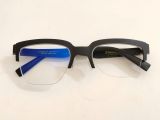  Gọng kính nửa viền màu đen dáng vuông Strobe thuộc thương hiệu Zoff 
