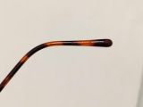  Gọng kính nửa viền titanium màu vàng tây viền màu mai rùa đồi mồi PARIS MIKI 