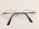  Gọng kính màu titanium màu vàng hồng nhẹ Agnes B thương hiệu của Pháp (AB-1133). 