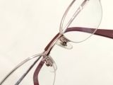  Gọng kính màu titanium màu vàng hồng nhẹ Agnes B thương hiệu của Pháp (AB-1133). 
