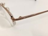  Gọng kính titanium cao cấp dáng nửa viền màu nâu sáng thương hiệu NewYorker (Made in Japan). 