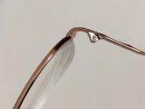  Gọng kính titanium cao cấp dáng nửa viền màu nâu sáng thương hiệu NewYorker (Made in Japan). 