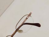  Gọng kính titanium cao cấp dáng nửa viền màu nâu sáng thương hiệu NewYorker (Made in Japan). 
