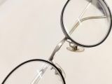  Gọng kính nam nữ titanium màu bạch kim viền đen dáng oval - gần tròn thương hiệu Mackintosh Philosophy của Anh Quốc 