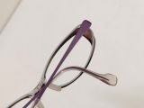  Gọng kính nữ giới titanium màu nâu càng màu tím thương hiệu nổi tiếng Face Fonts (FF-102) 