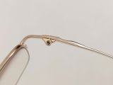  Gọng kính titanium dáng nửa viền màu vàng tây thương hiệu Prince (Made in Japan). 