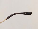  Gọng kính titanium dáng nửa viền màu vàng tây thương hiệu Prince (Made in Japan). 