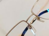  Gọng kính titanium dáng nửa viền màu vàng tây thương hiệu Prince (Made in Japan). 