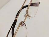  Gọng kính titanium dáng nửa viền màu vàng tây thương hiệu Prince (Made in Japan). 