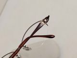  Gọng kính nữ titanium dáng nửa viền màu nâu thương hiệu Daks của Anh Quốc. (DK-4006) 