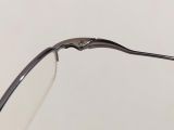  Gọng kính hợp kim titan màu hun khói dáng nửa viền thương hiệu DUN (DUN-54)(Made in Japan). 