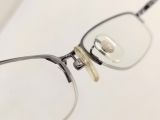  Gọng kính hợp kim titan màu hun khói dáng nửa viền thương hiệu DUN (DUN-54)(Made in Japan). 