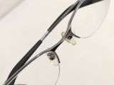  Gọng kính hợp kim titan màu hun khói dáng nửa viền thương hiệu DUN (DUN-54)(Made in Japan). 