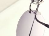  Kính râm titanium nữ giới gọng khoan 3 mảnh thương hiệu Salus (Made in Japan). 