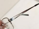  Gọng kính titanium dáng nửa viền màu bạch kim thương hiệu Durban (Made in Japan) 